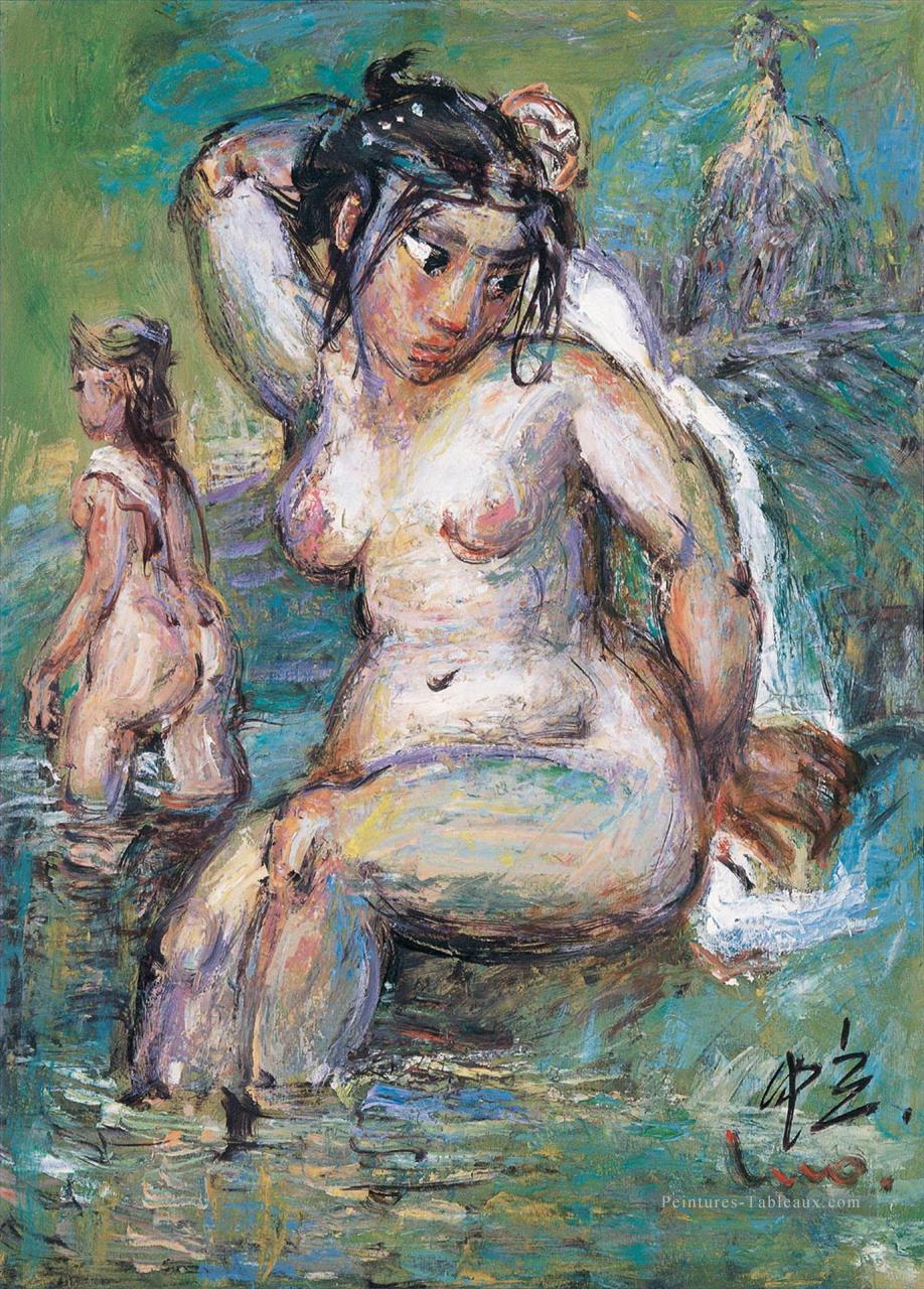 Femmes au bain LZL de Chine Peintures à l'huile